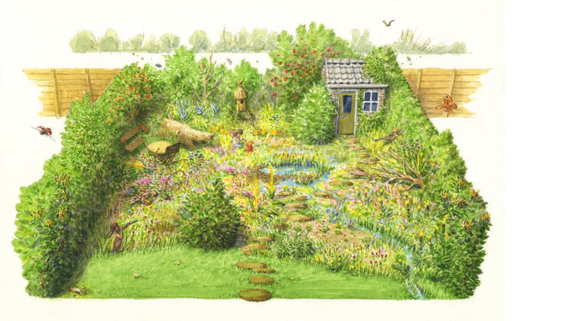 Rewilded Garden, artwork by Jeroen Helmer