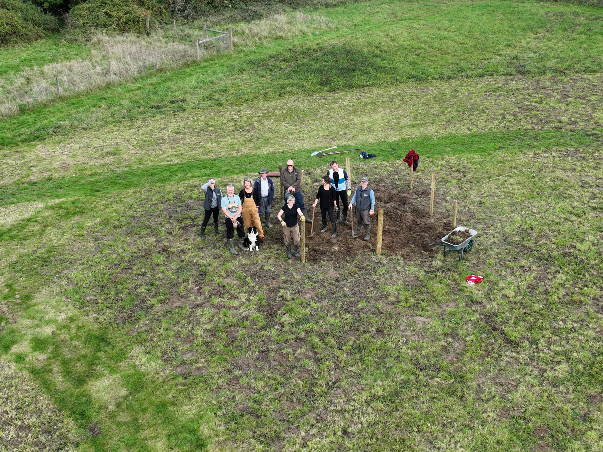 Group shot scrubland superheroes
